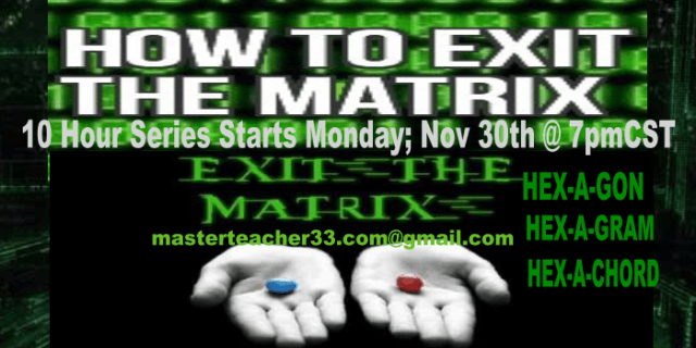 HOW TO EXIT THE MATRIX